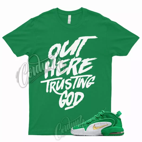 TG T Shirt for Air Max Penny Stadium Green White Mystic Metallic Gold Lucky Jezsport.com