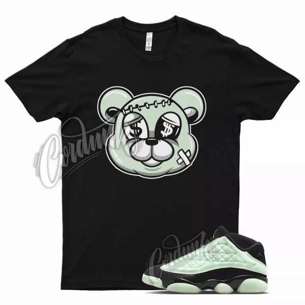 Black STITCH T Shirt for Air J1 13 Low Singles Day Barely Green 1 Jezsport.com