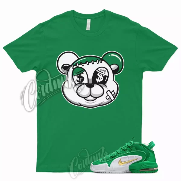 STITCH T Shirt for Air Max Penny Stadium Green White Mystic Metallic Gold Lucky Jezsport.com