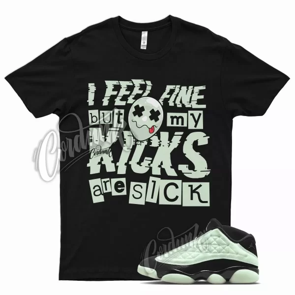 Black SICK V2 T Shirt for Air J113 Low Singles Day Barely Green 1 Jezsport.com