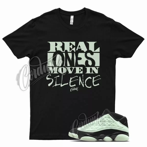 Black R1 T Shirt for Air J1 13 Low Singles Day Barely Green 1 Jezsport.com