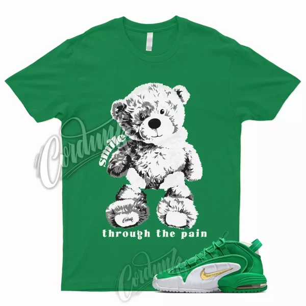 SMILE T Shirt for Air Max Penny Stadium Green White Mystic Metallic Gold Lucky Jezsport.com