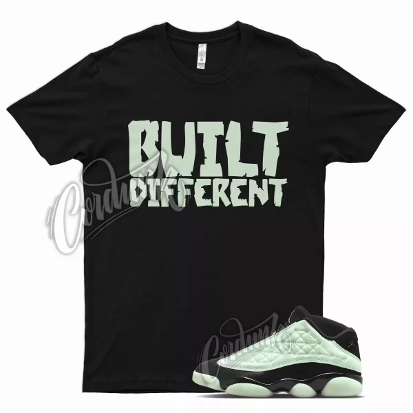 Black BUILT T Shirt for Air J1 13 Low Singles Day Barely Green 1 Jezsport.com