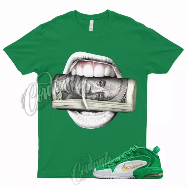 ROLL T Shirt for Air Max Penny Stadium Green White Mystic Metallic Gold Lucky, FQ8827-324 Jezsport.com