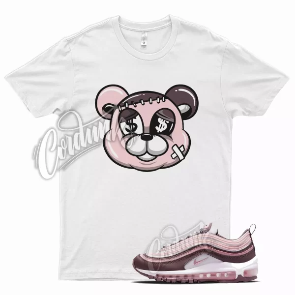 White STITCH T Shirt for Air Max 97 Violet Ore Pink Glaze Valiant Court Jezsport.com