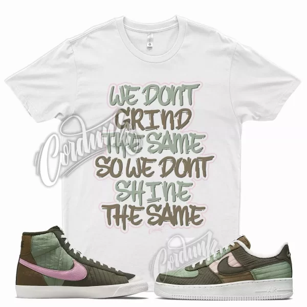 GRIND T Shirt for Air Force 1 Blazer Toasty Oil Green Olive Brown Sequioa Jezsport.com