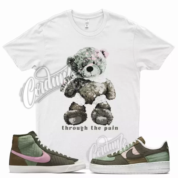 SMILE T Shirt for Air Force 1 Blazer Toasty Oil Green Olive Brown Sequioa Jezsport.com