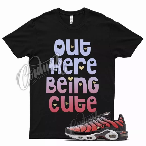 Black CUTE T Shirt for Air Max Plus Sisterhood Red Purple Gold Jezsport.com