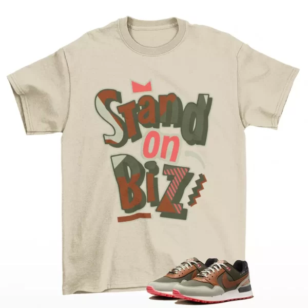 Strictly Biz Sneaker Shirt Tan to Match Air Pegasus 89 Golf FQ8316-300 Jezsport.com