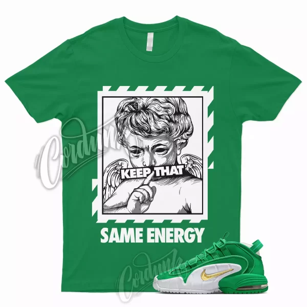 ENERGY T Shirt for Air Max Penny Stadium Green White Mystic Metallic Gold Lucky Jezsport.com