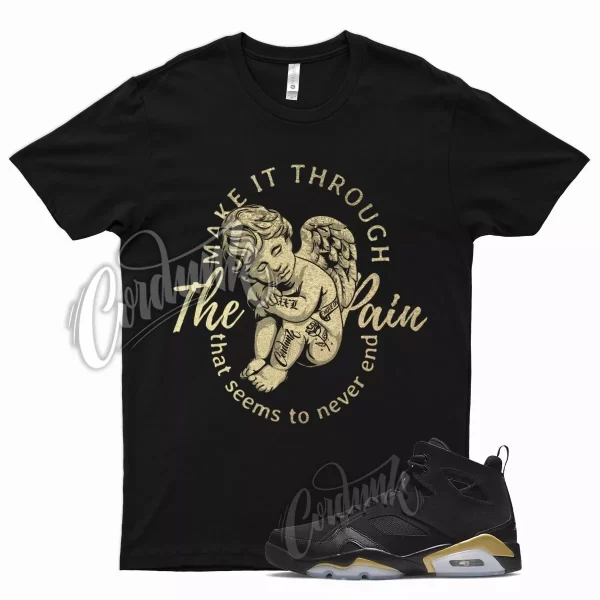 Black TP Shirt for J1 Flight Club 91 Metallic Gold DMP Defining Moments Jezsport.com