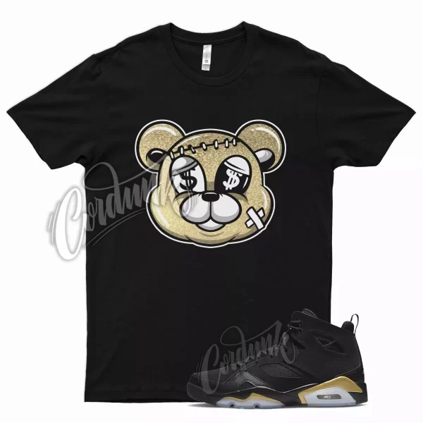 Black STITCH Shirt for J1 Flight Club 91 Metallic Gold DMP Defining Moments Jezsport.com