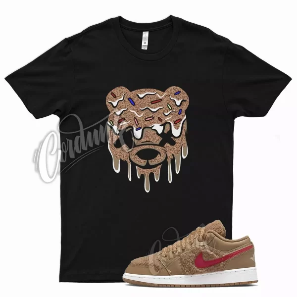 DRIPPY Shirt for Air J1 1 Low Teddy Bear Driftwood Pink Salt Gym Red Racer Jezsport.com