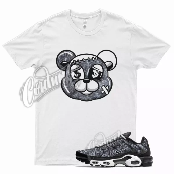 White STITCH T Shirt for N Air Max Plus Dark Smoke Grey Black Camo Jezsport.com