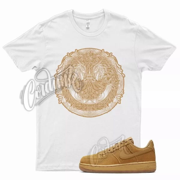 White HAPPY T Shirt for N Air Force 1 Wheat Elemental Gold Griffey Harvest 6 Jezsport.com