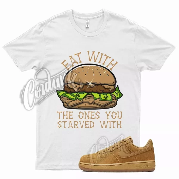 White EAT T Shirt for N Air Force 1 Wheat Elemental Gold Griffey Harvest 6 Jezsport.com