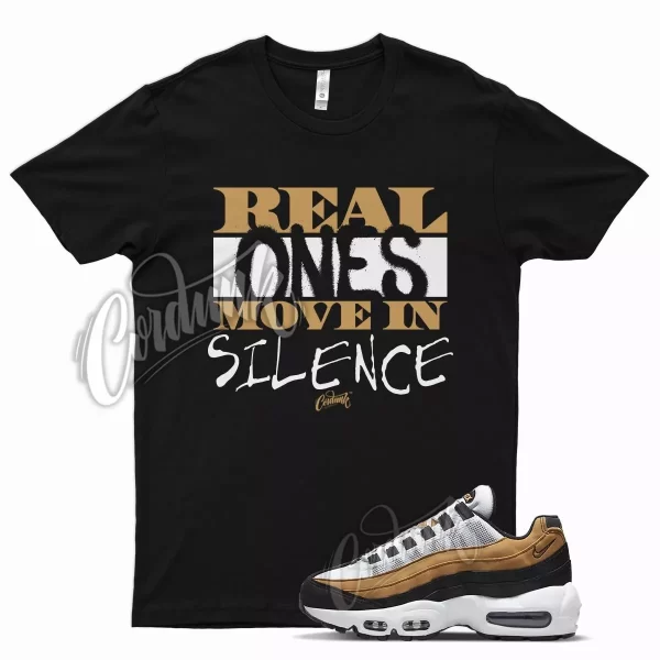 Black REAL T Shirt for N Air 95 Wheat Smoke Grey Golden Harvest Gold 6 1 13 Jezsport.com