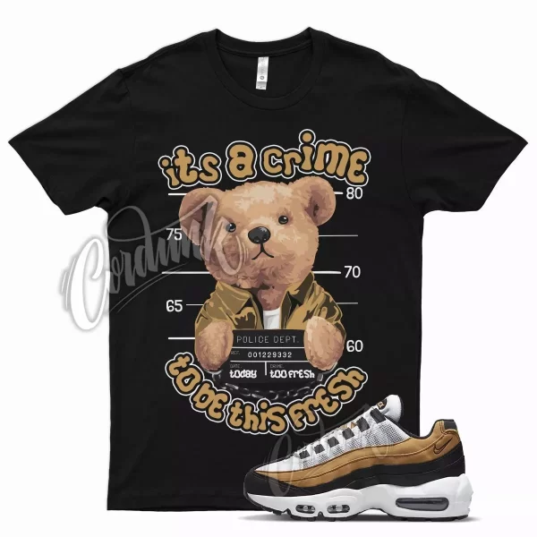 Black CRIME T Shirt for N Air 95 Wheat Smoke Grey Golden Harvest Gold 6 1 13 Jezsport.com