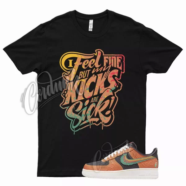 Black SICK T Shirt for N Air Force 1 Siempre Familia Dia De Muertos Multi Jezsport.com