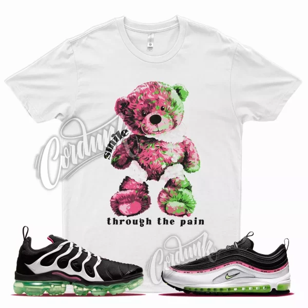 White SMILE Shirt for N Vapormax Plus Air Max 97 Do You Hyper Pink Lime Force Jezsport.com