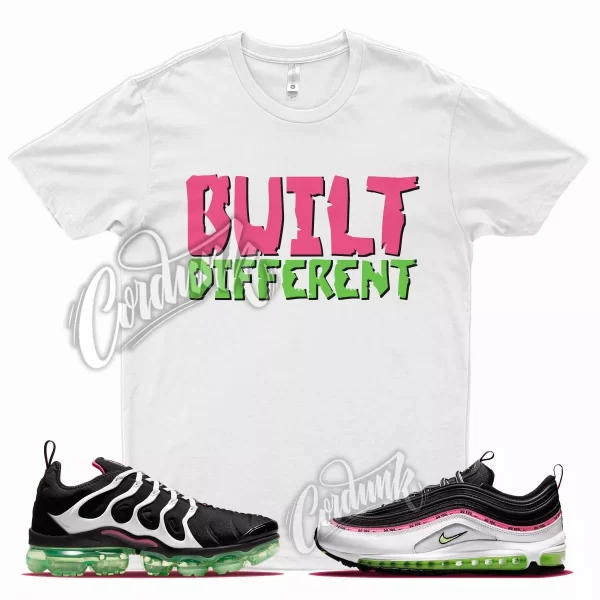 White BUILT Shirt for N Vapormax Plus Air Max 97 Do You Hyper Pink Lime Force Jezsport.com