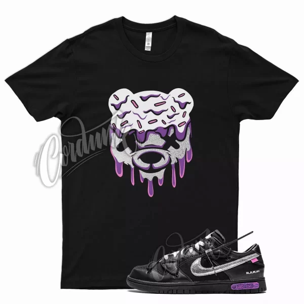 Blk DRIPPY Shirt for N Dunk Low White Lot 50 Metallic Silver Pink Purple Jezsport.com