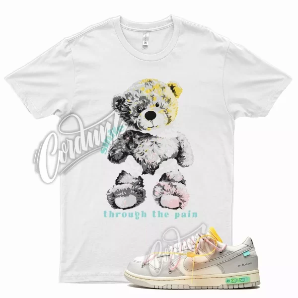 SMILE T Shirt for N Dunk Low White Lot 09 50 Neutral Grey Pink Yellow Jezsport.com