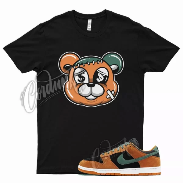 Black STITCH T Shirt for N Dunk Low Ceramic Nori Orange Clay Green Jezsport.com