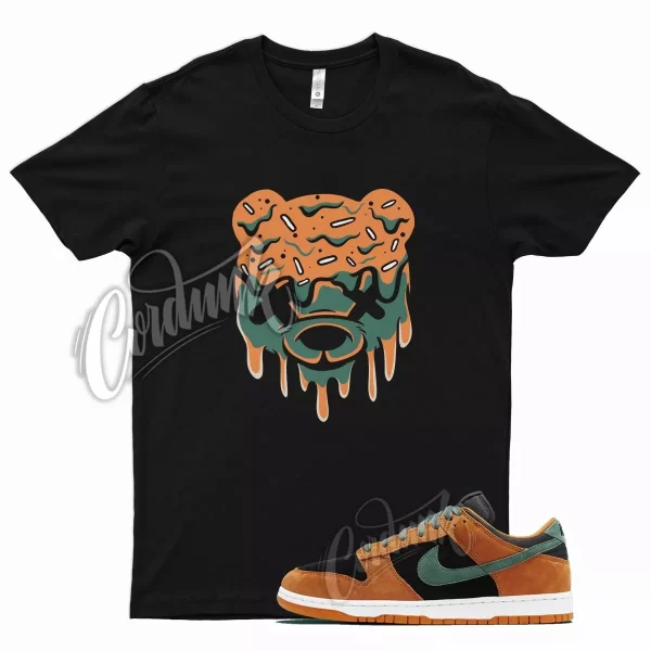 Black DRIPPY T Shirt for N Dunk Low Ceramic Nori Orange Clay Green Jezsport.com