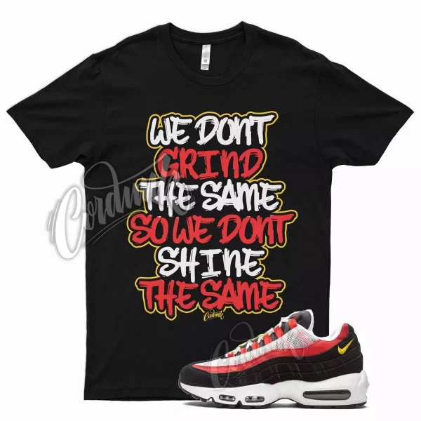 Black GRIND Shirt for N Air Max 95 Bright Crimson Yellow Red Tweety 18 Gym Jezsport.com