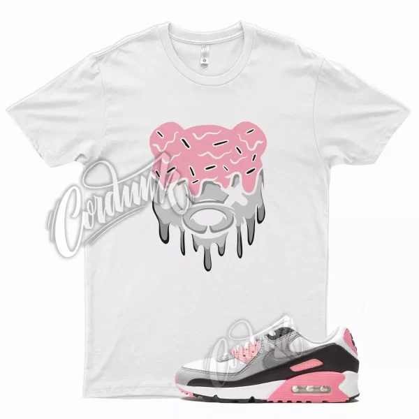 White DRIPPY T Shirt for N Air Max 90 Rose Pink Grey Wolf Cool Hare Bugs 18 Jezsport.com