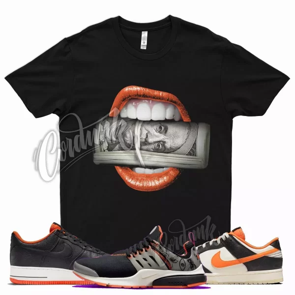 Black ROLL T Shirt for N Dunk Halloween Air Force 1 Presto Starfish Orange Jezsport.com