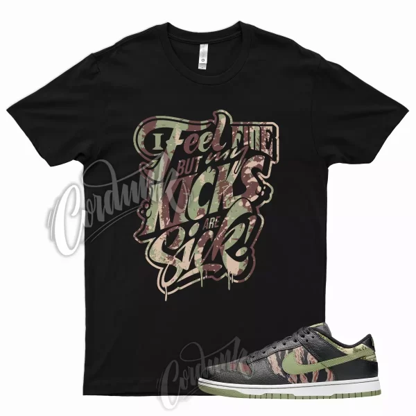 Black SICK BIG T Shirt for Oil Olive Green Total Orange Multi Camo SE Military Jezsport.com