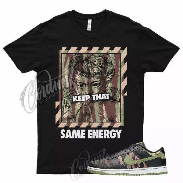 Black ENERGY T Shirt for Oil Olive Green Total Orange Multi Camo SE Military Jezsport.com