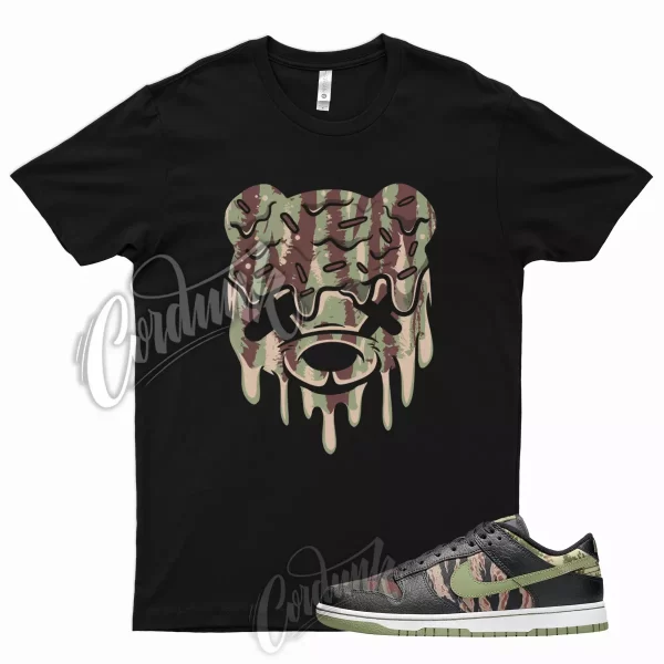 Black DRIPPY T Shirt for Oil Olive Green Total Orange Multi Camo SE Military Jezsport.com