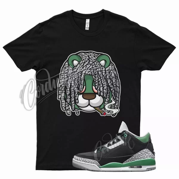 Black DREAD T Shirt for Air J1 3 Pine Green Cement Grey White Stadium Noble Jezsport.com