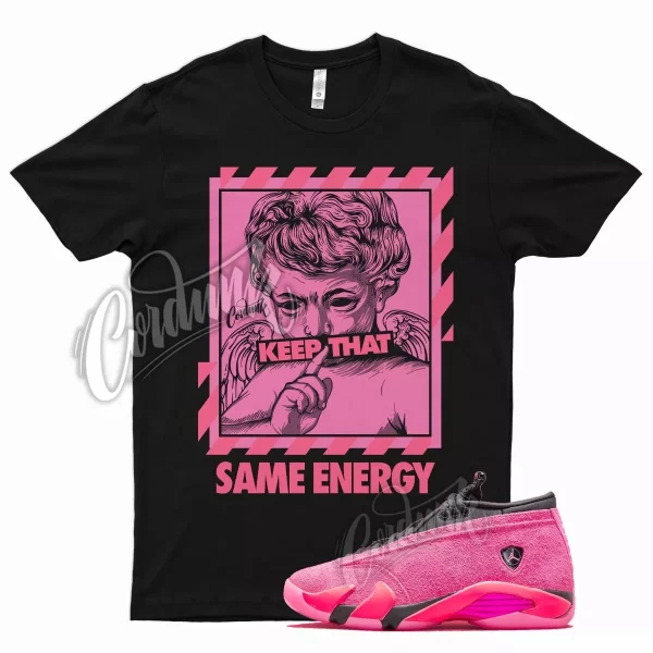 Black ENERGY T Shirt for Air J1 14 Shocking Pink Hyper Racer Punch Vivid Jezsport.com