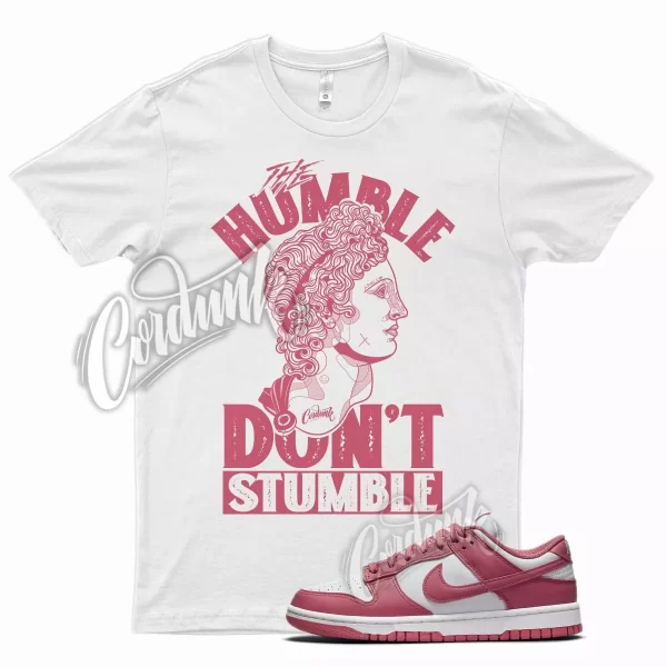 White HUMBLE V2 T Shirt for N Dunk Low Archeo Pink Salt Punch Very Berry Jezsport.com