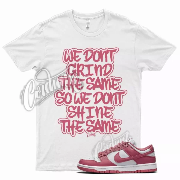 White GRIND T Shirt for N Dunk Low Archeo Pink Salt Punch Very Berry Jezsport.com