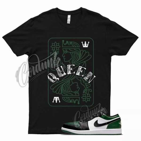 Black QUEEN T Shirt for Air J1 1 Green Toe Noble Pine Atlanta Plus Oregon Jezsport.com