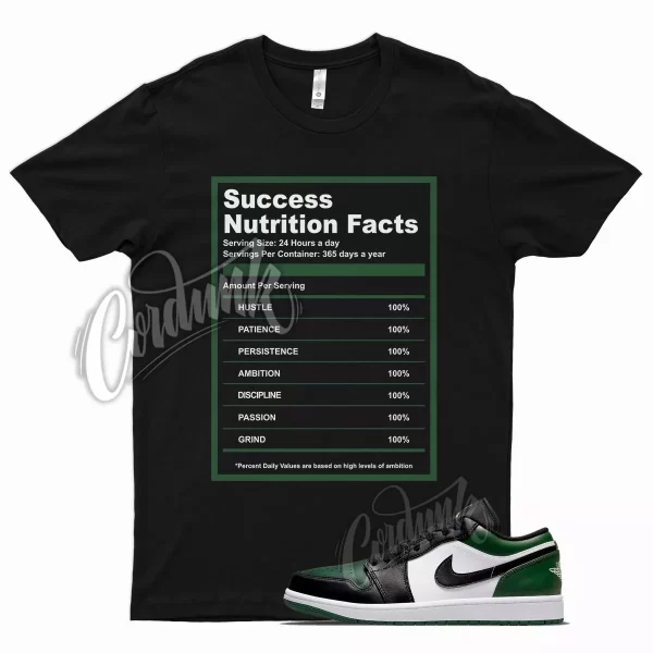 Black SUCCESS T Shirt for Air J1 1 Green Toe Noble Pine Atlanta Plus Oregon Jezsport.com