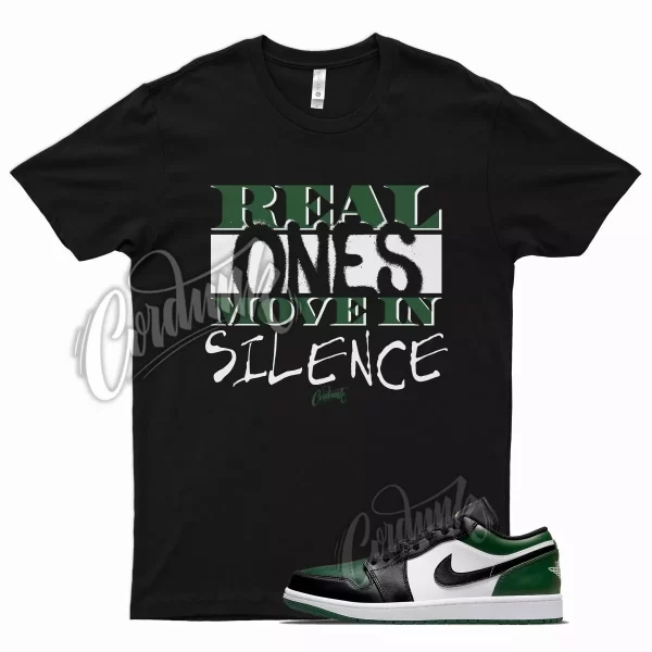 Black REAL T Shirt for Air J1 1 Green Toe Noble Pine Atlanta Plus Oregon Jezsport.com