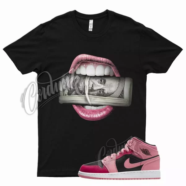 Black ROLL T Shirt for Air J1 1 Coral Chalk Rush Pink Black Berry Punch Jezsport.com