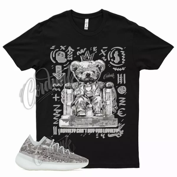 Black ROYALTY T Shirt for YZ Boost 380 Pyrite Grey Stone Salt 350 500 700 Jezsport.com