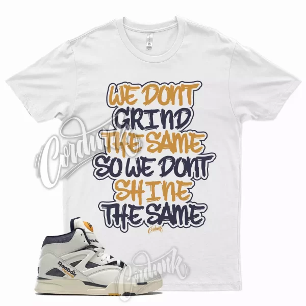 White GRIND T Shirt for Omnizone ll 2 Bright Ochre Vector Navy Jezsport.com