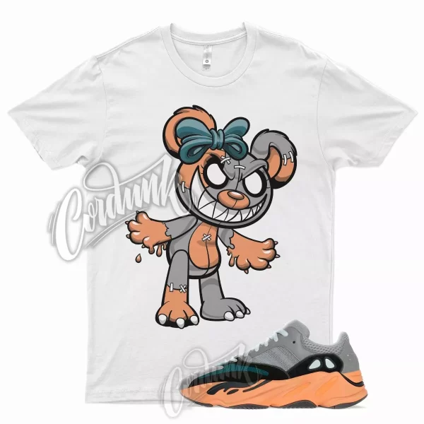 White GB T Shirt for YZ Boost 700 Wash Orange 350 380 500 Wave Runner Jezsport.com