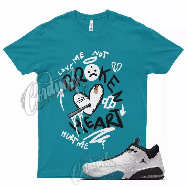 Teal BROKEN T Shirt for J1 Max Aura 3 Cyber Teal Black White Griffey Jezsport.com