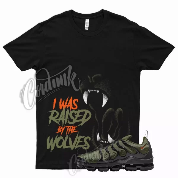 WOLVES T Shirt for N VaporMax Plus Olive Green Orange Sequoia Cactus Jack 6 Jezsport.com