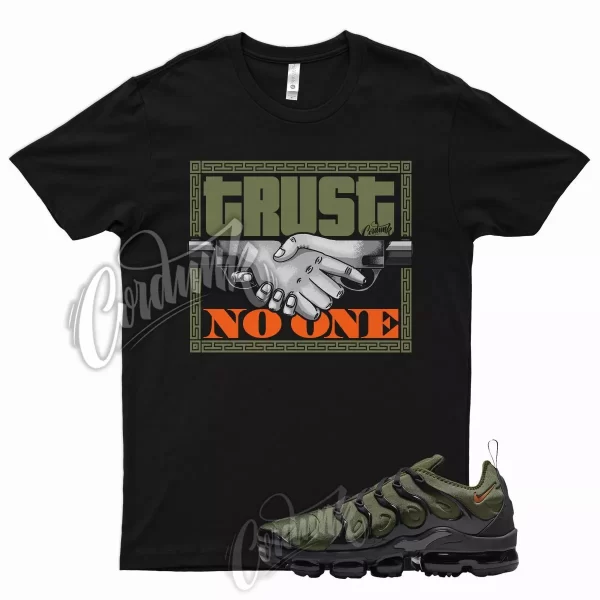 TRUST V2 T Shirt for N VaporMax Plus Olive Green Orange Sequoia Cactus Jack 6 Jezsport.com