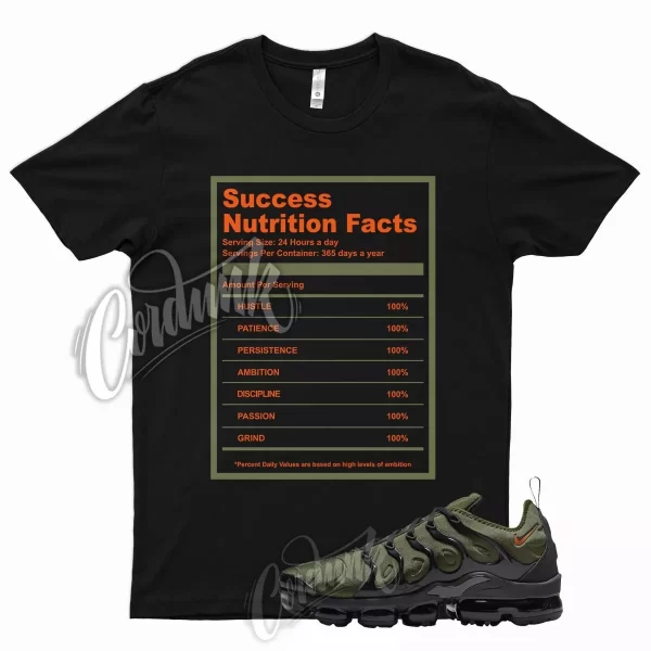 SUCCESS T Shirt for N VaporMax Plus Olive Green Orange Sequoia Cactus Jack 6 Jezsport.com